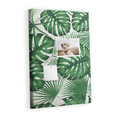 Painel de cortiça para parede Folhas da planta Monstera