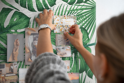 Painel de cortiça para parede Folhas da planta Monstera