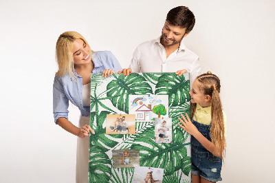 Painel de cortiça para parede Folhas da planta Monstera