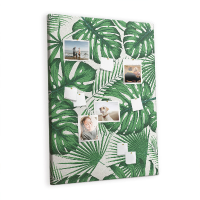 Painel de cortiça para parede Folhas da planta Monstera