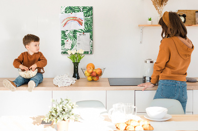 Painel de cortiça para parede Folhas da planta Monstera