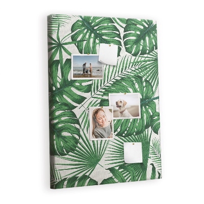 Painel de cortiça para parede Folhas da planta Monstera