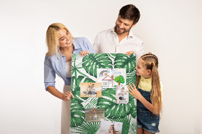 Painel de cortiça para parede Folhas da planta Monstera