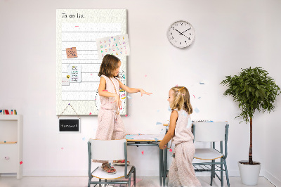 Quadro de cortiça Planejador de cactos