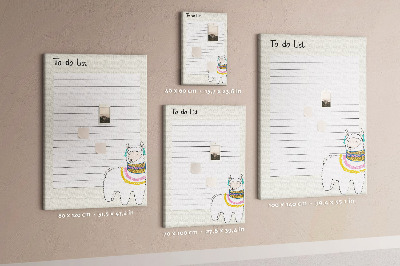 Quadro de cortiça Planejador de cactos