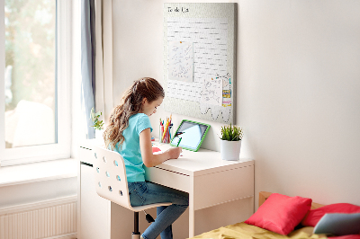 Quadro de cortiça Planejador de cactos