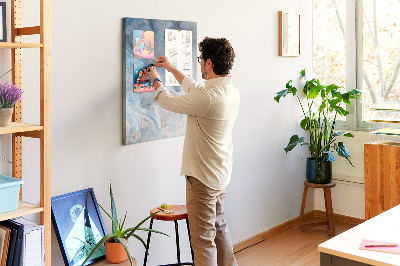 Painel de cortiça para parede Padrão de mármore