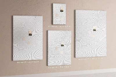 Quadro de cortiça Linhas cinzas
