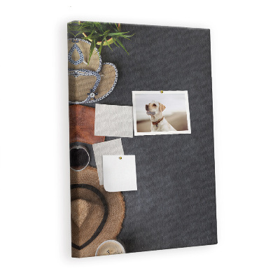 Lousa de cortiça Férias de viagem