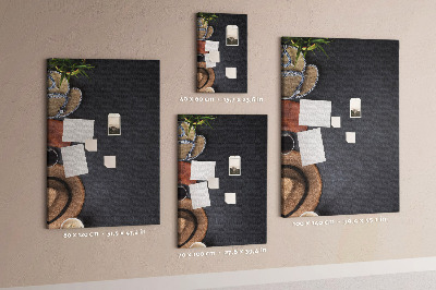 Lousa de cortiça Férias de viagem