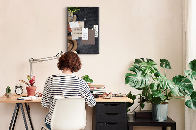 Lousa de cortiça Férias de viagem