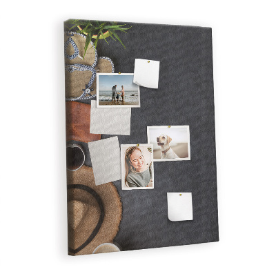 Lousa de cortiça Férias de viagem