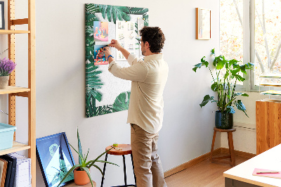 Quadro de cortiça Moldura Monstera