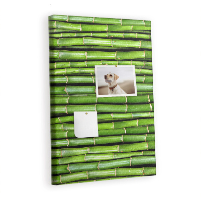 Lousa de cortiça Parede de bambu