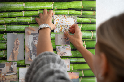 Lousa de cortiça Parede de bambu