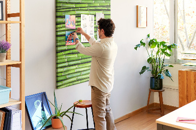 Lousa de cortiça Parede de bambu