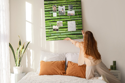 Lousa de cortiça Parede de bambu