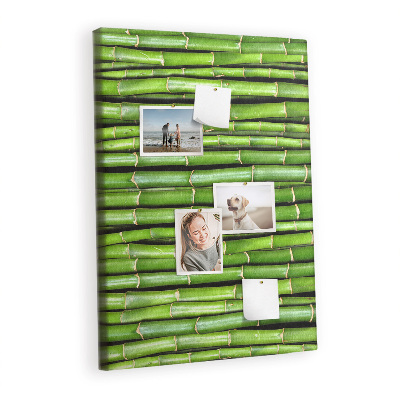 Lousa de cortiça Parede de bambu