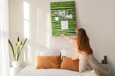 Lousa de cortiça Parede de bambu