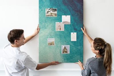 Painel de cortiça para parede Abstração marinha