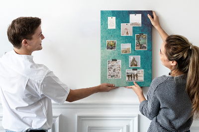 Painel de cortiça para parede Abstração marinha