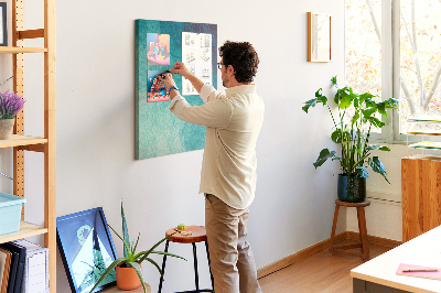 Painel de cortiça para parede Abstração marinha