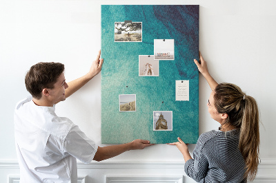 Painel de cortiça para parede Abstração marinha