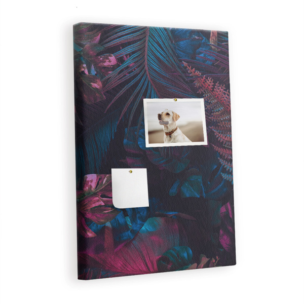 Painel de cortiça para parede Folhas tropicais