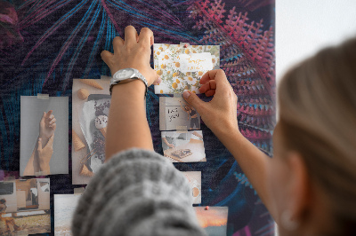 Painel de cortiça para parede Folhas tropicais