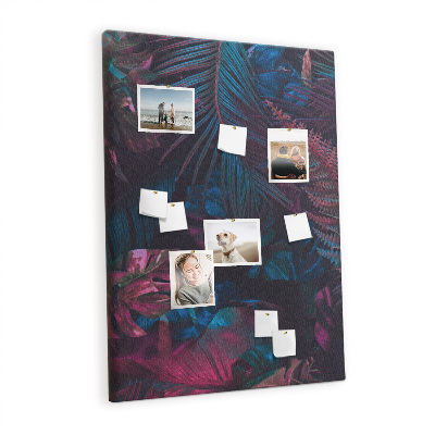 Painel de cortiça para parede Folhas tropicais