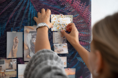 Painel de cortiça para parede Folhas tropicais