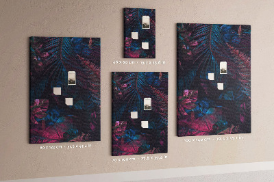 Painel de cortiça para parede Folhas tropicais