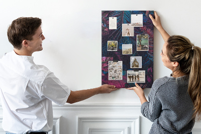 Painel de cortiça para parede Folhas tropicais