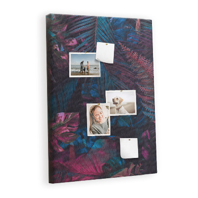 Painel de cortiça para parede Folhas tropicais