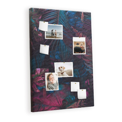 Painel de cortiça para parede Folhas tropicais