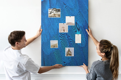 Lousa de cortiça penas de papagaio