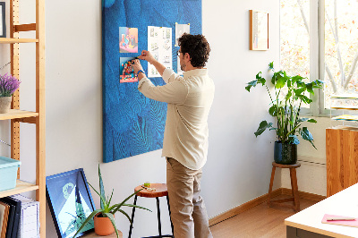 Lousa de cortiça penas de papagaio