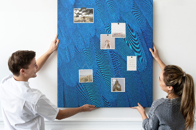 Lousa de cortiça penas de papagaio