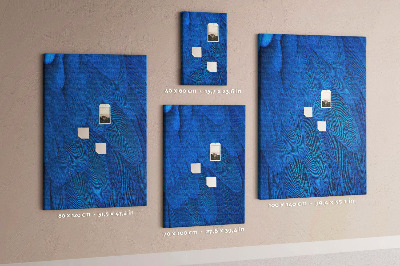 Lousa de cortiça penas de papagaio