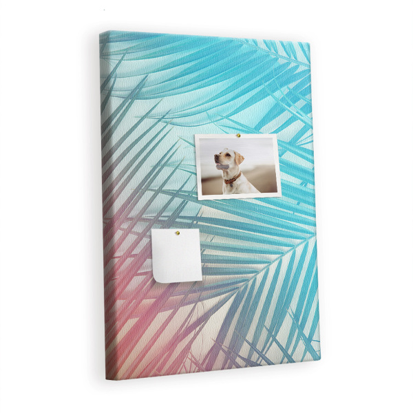 Lousa de cortiça Folhas de palmeira