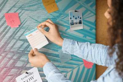 Lousa de cortiça Folhas de palmeira