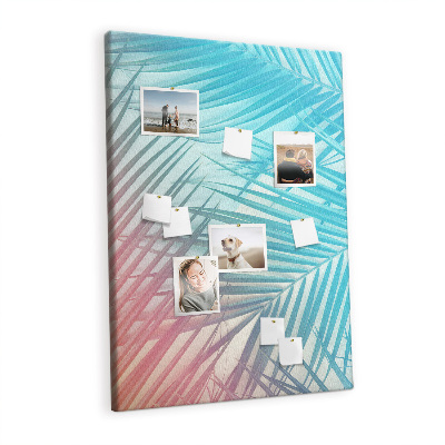 Lousa de cortiça Folhas de palmeira