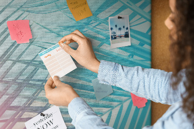 Lousa de cortiça Folhas de palmeira