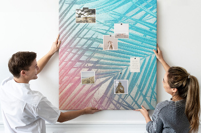 Lousa de cortiça Folhas de palmeira