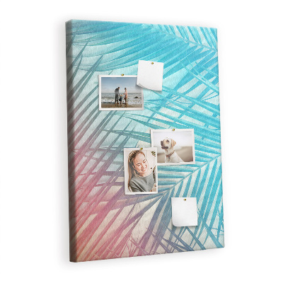 Lousa de cortiça Folhas de palmeira