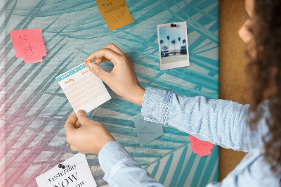 Lousa de cortiça Folhas de palmeira