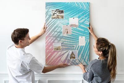 Lousa de cortiça Folhas de palmeira