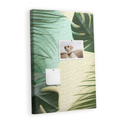 Painel de cortiça para parede Monstera tropical