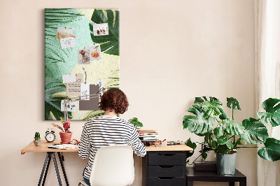 Painel de cortiça para parede Monstera tropical