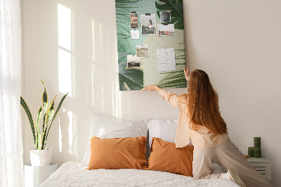 Painel de cortiça para parede Monstera tropical